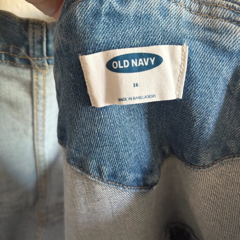 Old Navy Light Blue Denim Overalls - Picture 6 of 9